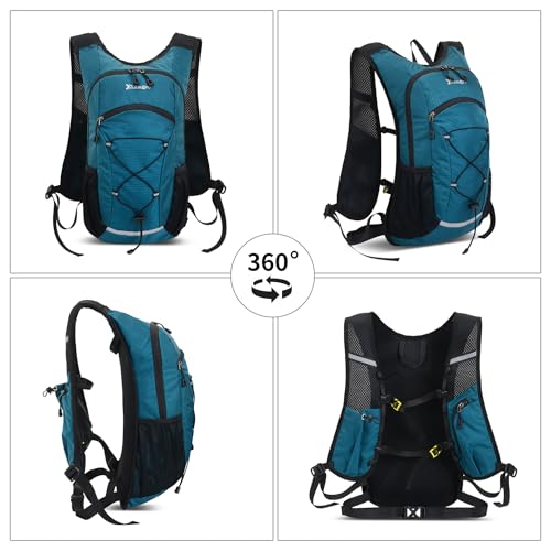 DOJUNS Hiking Backpack Lightweight Travel Backpack 20L Waterproof Hiking Daypacks Camping Backpack for Men Women (Lake Blue) - color: Lake Blue