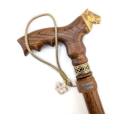 Asterom Cane Strap for Women, Walking Cane Accessories - Fashionable Cane Wrist Strap - color: Tan
