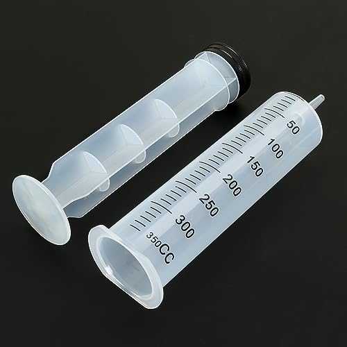 300ml Syringe, Extra Large Plastic Syringes for Glue Dispensing, Scientific Labs, Watering, Refilling, Multiple Uses - style: 300 ml