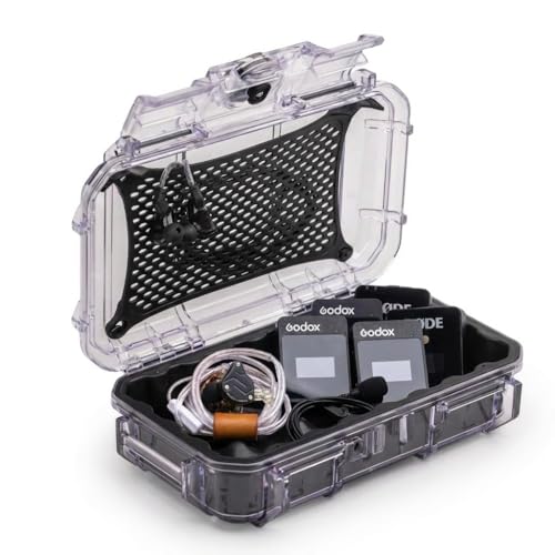 Evergreen | in Ear Monitor Protective Cases for IEM - Compatible with KZ ZS10 Pro, ZST, ZEX, AS10, AS16, ZSN Pro X, YINYOO, TANGZU, Moondrop, Shure SE215, Sennheiser, Airpods (56 Clear) - color: Clear, size: 56
