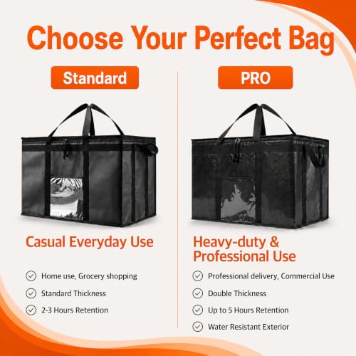 NZ home Insulated Food Bag, Portable Cooler Tote (3XL, Blue, 1 Pack) - color: Blue, size: 3XL
