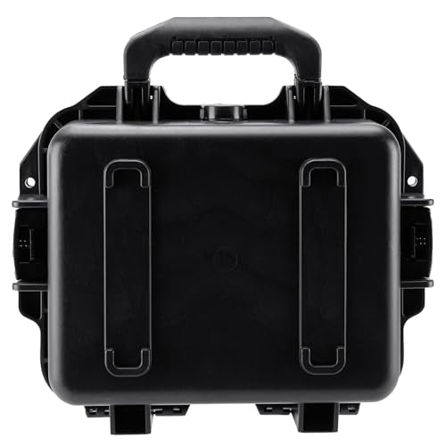 Eylar 11.8" Intact Premium Series Small Hard Case, IP67 Waterproof Dustproof Crushproof, TSA Approved, Customizable Pluck Foam, Protective Carrying Case for Cameras, Drones, Pistols, Gear (Black)