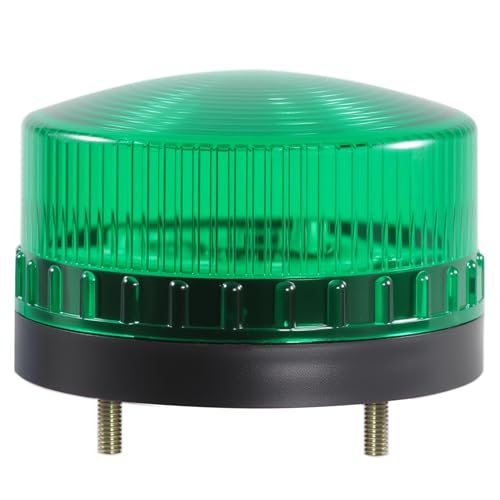 Industrial Round Beeper Warning Light D-5061-J Green AC 110V-120V 75dB Flashing - color: Green Flashing, style: 110V