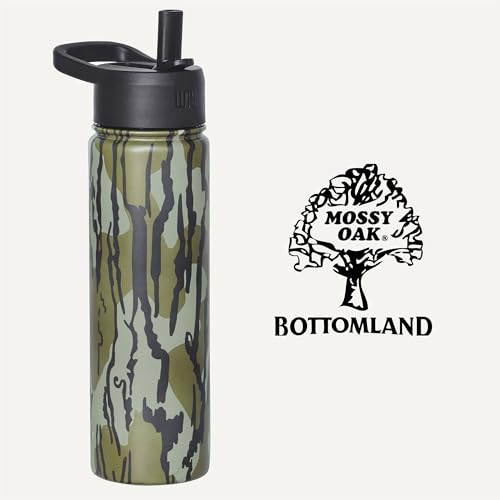 Wildkin Mossy Oak 22oz Kids Water Bottle – Leakproof, Vacuum-Insulated, Durable, Easy-Clean - Bottom Land - color: Mossy Oak Original Bottomland, size: 22 Oz