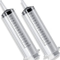 2 Pack 150ml Large Syringes Big Syringes, Large Garden Syringe for Scientific Labs, Measuring, Watering, Refilling (150 ML) - size: 150 ML