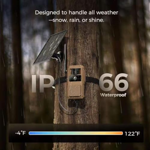 Loatos 48MP Trail Camera, AI Animal Detection 2K Live Cellular Trail Camera | 4G LTE Built-in-SIM, Real-Time Alert 0.1s Trigger, Game Cameras with Night Vision Motion Activated Waterproof IP66 Trail Cam