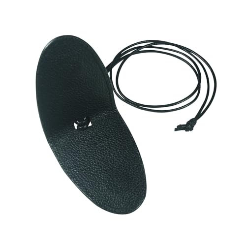 Portable Travel Sunglasses Holder，Magnetic Leather Glasses Eyeglasses Hanger Clip For Women Men(Brown) - color: Black