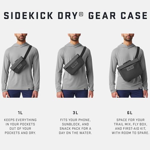 YETI Sidekick Dry 1L Gear Case, Rescue Red (Pack of 2) - color: Rescue Red, size: Sidekick 1L (Pack of 2)