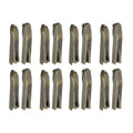 uxcell 8Set Double Open Zipper Repair Latch Kits, #10 Copper Insert Pins Zipper Stopper for Bags Coats Jackets Zippers Repairing Replacement, Bronze - color: Bronze, size: #10