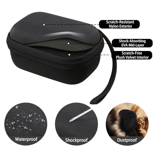 Hard Travel Case for Garmin inReach Mini 3 Satellite Communicator | Compatible with Garmin inReach Mini 3 Plus 2, Carrying Case, Zipper for Smooth Opening and Closing, Black Case - color: Black Case