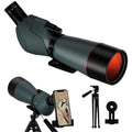 25-75x70 Spotting Scope - Spotter Scopes with Tripod Phone Adapter Waterproof HD Scope for Bird Watching Wildlife Scenery - size: 25-75x70