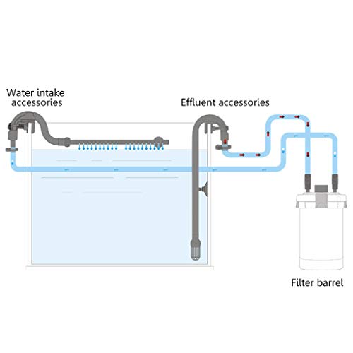 Aquarium External Filter Accessories Inflow Outflow Kit for Fish for Tank Canister Match with 0.63 Inch ID Hose Hose Connectors Adapter Garden Water Pipe Quick Hoses Connector Double Female