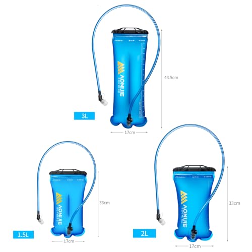 AONIJIE Hydration Bladder 3L Water Reservoir, Leakproof Water Storage Bladder Bag, BPA Free, Large Opening, for Hiking Camping Running - color: G1#3L Bladder