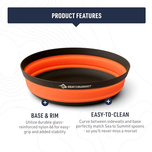 Sea to Summit Frontier Ultralight Collapsible Bowl, Medium (23 fl oz), Aqua Sea Blue - color: Aqua Sea Blue, style: Medium