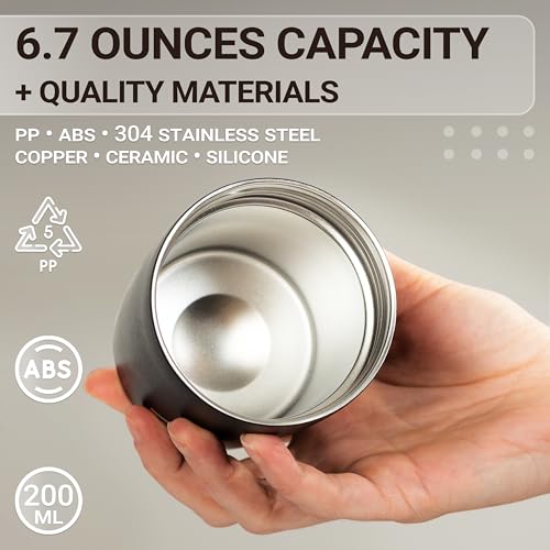 Manual Coffee Grinder for Camping and Travel, Portable Pour Over Brewer Kit