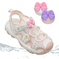 2 Pack Kids Shoe Holder for Airtag 2nd & 1st - Waterproof Cute Pink Shoe Clips Tracker Case for Girls (Small Bows)