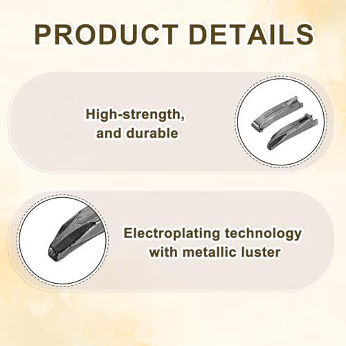 uxcell 8Set Double Open Zipper Repair Latch Kits, #3 Copper Insert Pins Zipper Stopper for Bags Coats Jackets Zippers Repairing Replacement, Black - color: Black, size: #3