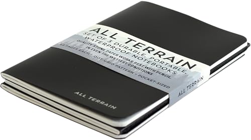 All Terrain Waterproof Notebooks (set of 3) (Dot Grid Pattern)