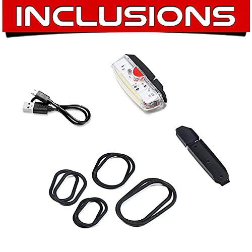 Bike Front Light USB Rechargeable-Super Bright LED Bicycle Headlight with Low Battery Indicator and Modes Memory Functions-Powerful Lumens for Cycling Safety Flashlight (White)
