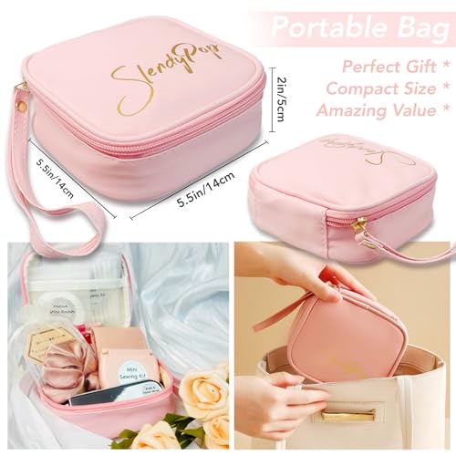 Women's Emergency Kit for Weddings 29 Essential Items for Brides Daily Use All in One Travel Kit Personal Care Survival Set for Team Bride - style: Princess Pink