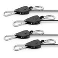 1/4" Ratchet Tie Down Straps, 8-Pack 12ft Adjustable Rope Hanger - size: 8-Pack,1/4''