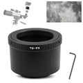 Astromania T T2 Lens Mount Camera Adapter Ring for Fuji FX Cameras System | Metal Photo Adapter Telescope Accessories, Compatible with Mirrorless Cameras & T Adapter, for Astronophotography Observation - size: Adapter for Fuji FX