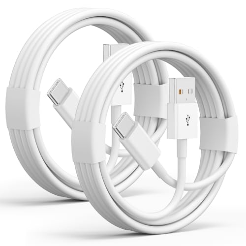 Car Carplay Cable for iPhone 17 Pro Max/Air/16/15 Pro Max/Plus/16e Cables,2Pack USB A to USB C for iPhone USB C Cord,USB C Cable for iPad Pro/iPad Air Android Charger Cord Type-C Charging Cable 3FT - color: White, size: 3FT