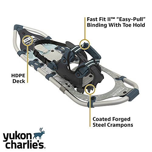 Yukon Charlie's Advanced Spin Snowshoes - Snowshoes for Men & Women - Multiple Models & Sizes - style: National Park Kit