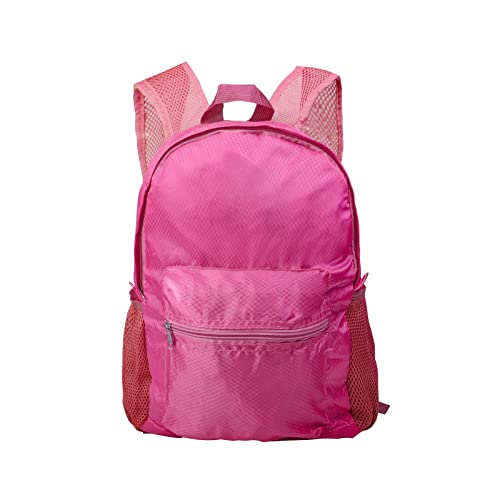 25L Backpack Packable Foldable Ultra Lightweight Water Resistant Durable Camping Travel Hiking Daypack for Men Women (Pink) - color: Pink