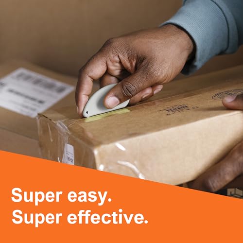 Slice Micro Safety Cutter | Safe Ceramic Box Cutter Lasting 11x Longer than Metal | Keychain Box Opener | 1 Pack | Earth White - color: Earth White, size: 1 Pack