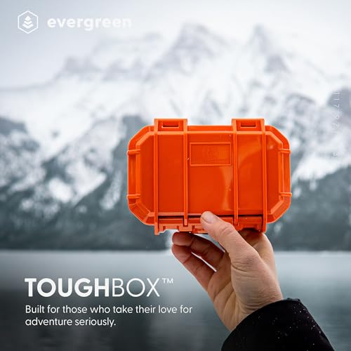 Evergreen 52 Waterproof Dry Box Protective Case - Travel Safe/Mil Spec/USA Made - for Cameras, Camping, Fishing, Hiking, Traveling, Water Sports, Knives, Survival (Red) - color: Red