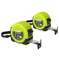 HAUTMEC Tape Measure 25ft with Fractions 1/8 – Dual Scale Metric & Imperial Measuring Tape Retractable – Compact Economical for Home DIY Renovations Crafting Quick Fixes HT0325-2PC - style: 25ft-2PCS