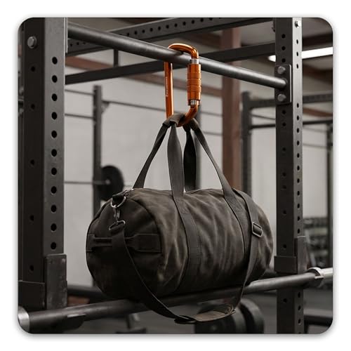 FresKaro 3inch 12kN-2698lbs Auto Locking Carabiner Clips, Solid D Shape, Heavy Duty 7075 Aluminum, Lightweight 1.09oz, Rust Proof, for Hammock, Hiking, Dog Leash, Keychain etc., Multi-Colors - color: Orange-3pcs