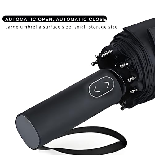 MRTLLOA Compact Golf Umbrella, 10 Ribs Vented Windproof Travel | 49/54/62 Inch Large Oversize, Double Canopy, Quick-Dry Fabric, Lightweight, Umbrellas for Rain - color: Black, size: 62 Inch