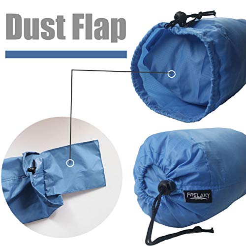 Frelaxy Stuff Sack Set 3-Pack (3L&5L&9L), Ultralight Ditty Bags with Dust Flap for Traveling Hiking Backpacking … - color: Sky Blue&Blue&Navy