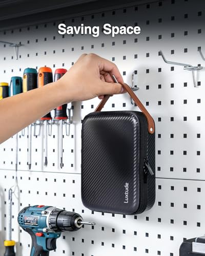 Luxtude Small Battery Organizer Storage Case with Tester