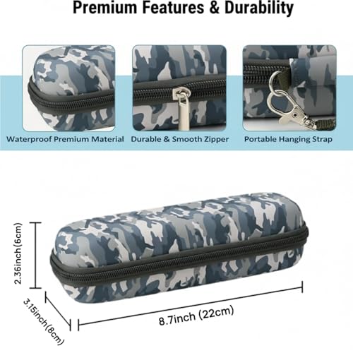 Toothbrush Travel Case for Oral-B Pro & iO & Smart Series, Sonicare ProtectiveClean, AquaSonic, Hard EVA Protective Storage Case with Detachable Hand Strap-Camouflage