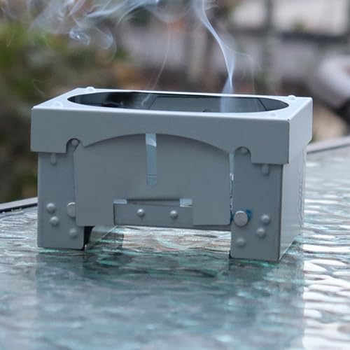 Foldable Camping Stove,Portable Solid Fuel Stove,Compact Lightweight Backpacking Alcohol Stove,Collapsible Mini Camp Stove for Hiking Cooking Picnic Emergency Survival Outdoor Adventures
