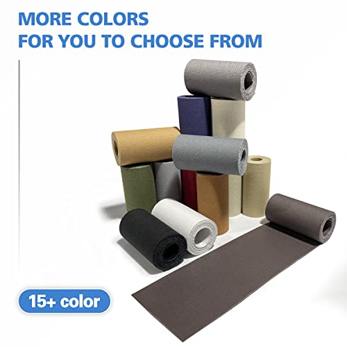 Canvas Iron on Patch,3"×60",Waterproof 100% Cotton Fabric Repair Patch,Used for Various Sofa,Tent,Clothes,Seats,Suitcases (Beige Gray) - color: Beige Gray, size: Canvas-3"x60"