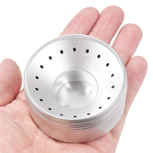 80ml Mini Backpacking Stove, Alcohol Burner with Small Stainless Steel Windshield Portable Camp Pocket Stove for Camping Hiking Survival (2PCS)