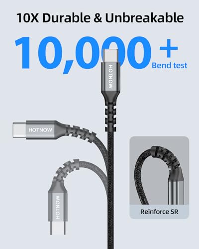USB C to USB C Cable, 0.5FT 3 Pack, C to C Cable Fast Charging 65W Cord - color: Black, size: 0.5FT