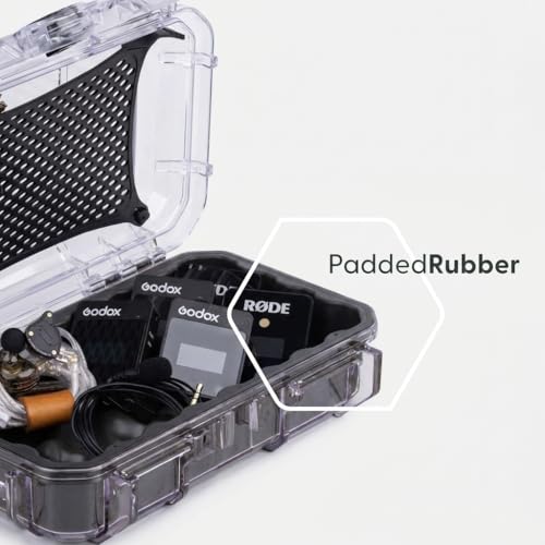 Evergreen | in Ear Monitor Protective Cases for IEM - Compatible with KZ ZS10 Pro, ZST, ZEX, AS10, AS16, ZSN Pro X, YINYOO, TANGZU, Moondrop, Shure SE215, Sennheiser, Airpods (56 Clear) - color: Clear, size: 56