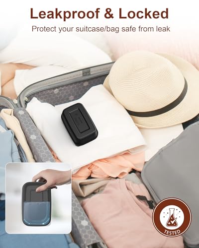 Quatish Leakproof Large Soap Dish with Lid & Draining Layer, Shatterproof Travel Bar Soap Holder Case Container, Portable Travel Size Toiletries Essentials for Camping, Gym, Bathroom, Black - color: Black, size: Large