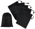 PALTERWEAR Drawstring Bag with Toggle - Nylon Cinch and Ditty Pouch Six Pack (Black, 7 x 9 Inch, Set of 6) - color: Black, size: 7 x 9 Inch
