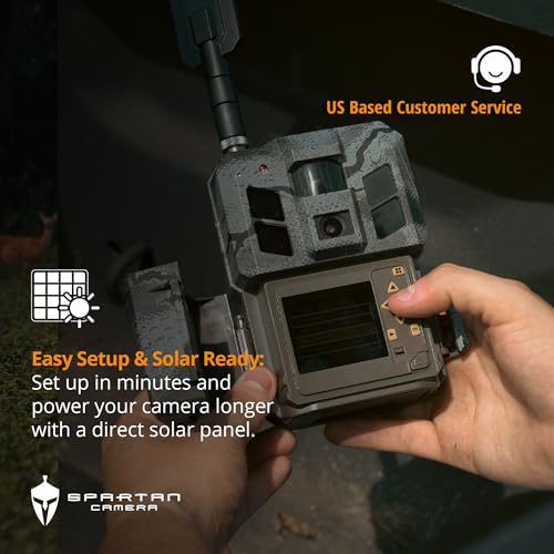 Spartan Camera 2 Pack GoLive3 Hunting Trail Camera, Live Streaming, 96° Wide Angle, Motion Activated, On-Demand FHD Photos and 1080p Videos, Built-in Lithium Battery,Blackout IR Flash,GPS,Weatherproof - size: Multi-carrier