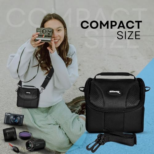 Ultimaxx Small Carrying Case/Gadget Bag for Sony, Nikon, Canon, Olympus, Fuji, Pentax, Panasonic, Samsung,Leica, Kodak & Many More Cameras & Camcorders - size: Small