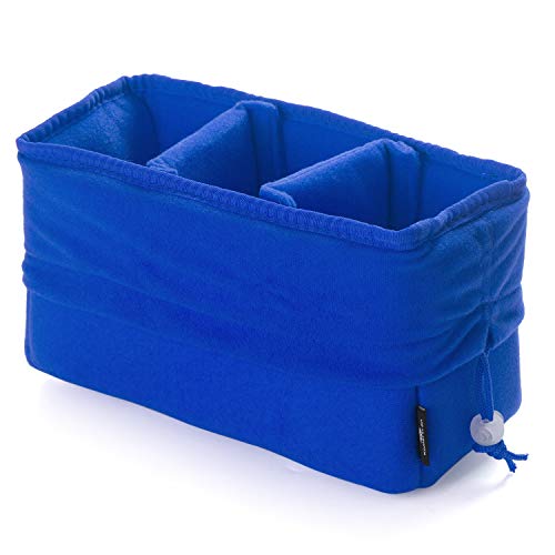 Koolertron Shockproof Camera Photo Bag for SLR TLR Camera Insert Partition Padded Case,Can be Put Directly Into the SLR Camera Bag With Freely Adjustable Compartment - color: Blue