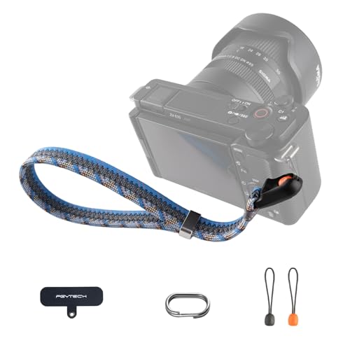 PGYTECH Rope Camera Wrist Strap Slim Trendy Style, Adjustable Quick Release - color: Mystic Blue