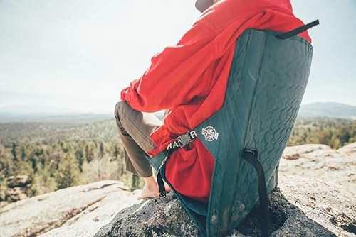 Crazy Creek HEX 2.0 PowerLounger for Day Hiking & Backpacking Trips, 250 LBS Weight Capacity, Adjustable Straps, Compact Design, Water-Resistant - color: Copper/Slate, size: Power Lounger