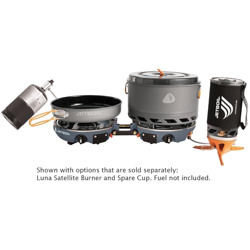Jetboil Genesis Basecamp Backpacking and Camping Stove Cooking System with Camping Cookware - color: Overland Grey